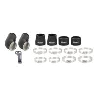 Mishimoto - Mishimoto MMICP-F10-12MWBK Mishimoto 12-16 BMW F10 M5 Intercooler Pipe Kit Micro Wrinkle Black - Fits 2012-2018 BMW M6, M5