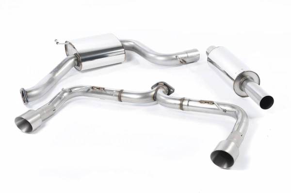 Milltek - Milltek Sport Cat-Back Exhaust System w/o Rear Silencer (Louder) w/ Titanium Tips for VW MK7 GTI SSXVW274