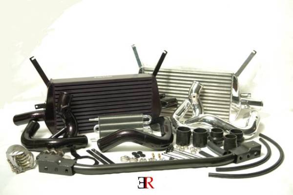 Evolution Racewerks - ER Competition Series Front Mount Intercooler (FMIC) Basic Kit for B6 A4 Polished Polished