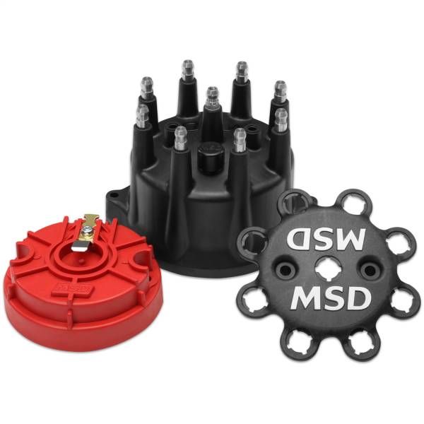 MSD - BCCX 84317 Black Small Diameter Cap and Rotor Kit