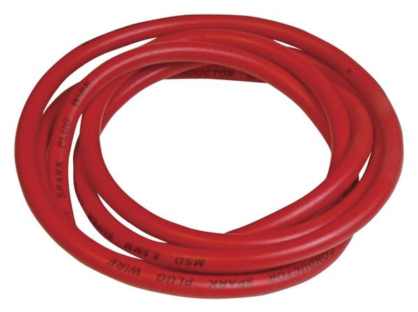 MSD - BCCX 34059 MSD  Spark Plug Wire - Super Conductor - 8.5mm - Red - Bulk