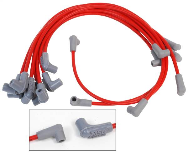 MSD - BCCX 30479 SB Chevy Super Conductor Spark Plug Wire Set for use with pn 8541 Crab Cap
