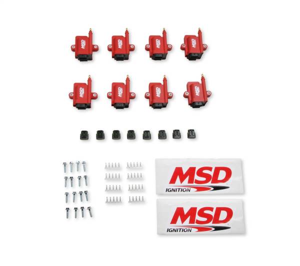 MSD - BCCX 8289-8 MSD Ignition Coil - Smart - 8-Pack - Red