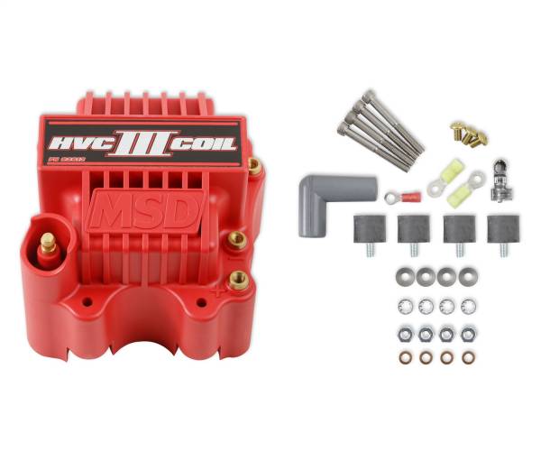 MSD - BCCX 82612 MSD Ignition Coil - HVC-3 Series - Red