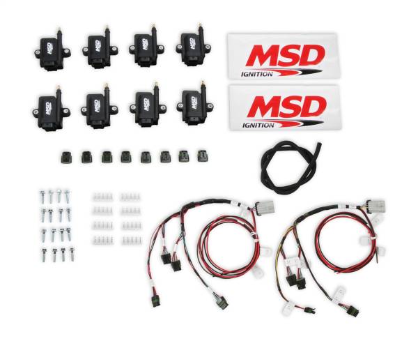 MSD - BCCX 82893-KIT MSD Ignition Coil - Smart - Big Wire Kit - Black