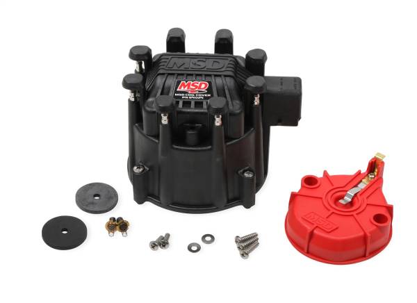 MSD - BCCX 84025 Black Extreme Output HEI Cap/Rotor Kit