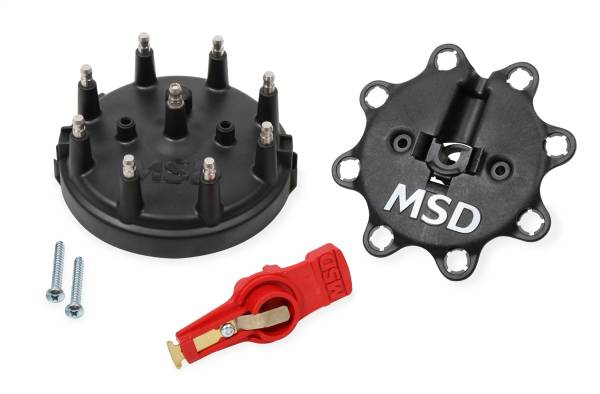 MSD - BCCX 84823 Black, Distributor Cap/Rotor Kit, MSD/Ford V8 TFI