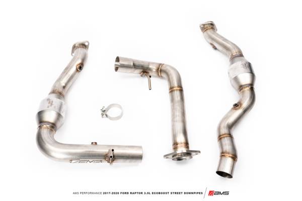 AMS - AMS AMS.45.05.0001-2 AMS Performance 17-20 Ford Raptor 3.5L Ecoboost Street Downpipes
