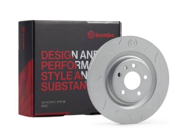Brembo - Brembo 59.E115.26 Brembo 2014 Audi TT/08-14 Volkswagen Golf VI 1.2 TSI Rear TY3 Sport Disc Rotor - 272X10