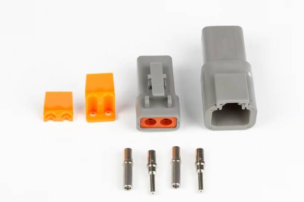 Haltech - Haltech HT-031202 Haltech Matching Set of Deutsch DTP-2 Connectors (25 Amp) Plug & Pins