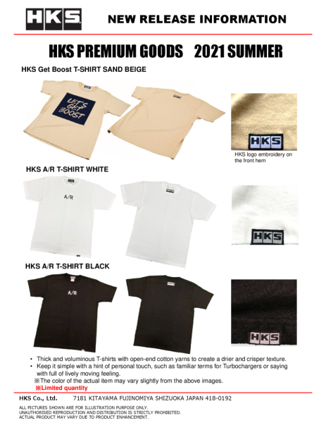 HKS - HKS 51007-AK412 HKS A/R T-SHIRT XXL/WHITE