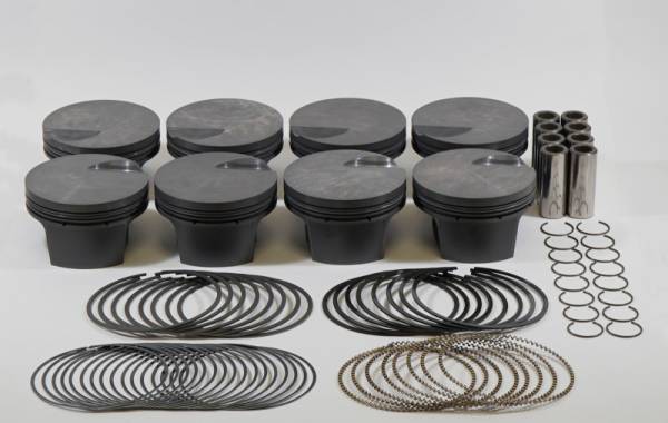 Mahle - Mahle Motorsport 928957060 Mahle MS Piston Set BBC 555ci 4.560in Bore 4.25in Stroke 6.385in Rod 0.990 Pin -3cc 9.6 CR Set of 8