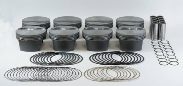 Mahle - Mahle Motorsport 930218580 Mahle MS Piston Set Chevy LS Flat Top 382cid 3.78in Bor 3.622in Stk 6.098in Rd .945 Pin -4.2cc 9.7CR