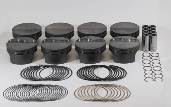 Mahle - Mahle Motorsport 930227575 Mahle MS Piston Set GM LSX 417cid 4.075x1.110RCH 4.000 Stk 6.125 Rod .927 Pin -5.8cc 11.1CR Set of 8