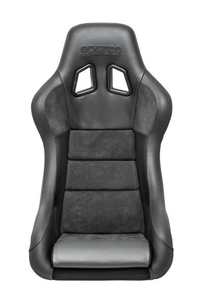 SPARCO - SPARCO 008012RPNR Sparco Seat QRT Performance Leather/Alcantara Black (Must Use Side Mount 600QRT)