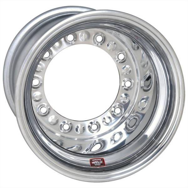 Weld - Weld 571-5455-6 Weld Wide 5 HS Direct Mount 15x14 / 5x10.25 BP / 5in. BS Polished Assembly - Beadlock w/6-Dzus Cover