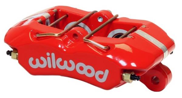 Wilwood - Wilwood 120-16190-RD Wilwood Caliper-Forged Dynapro 4 5.25in Mount-Red-Universal 1.38/1.38in Pistons .81in Disc