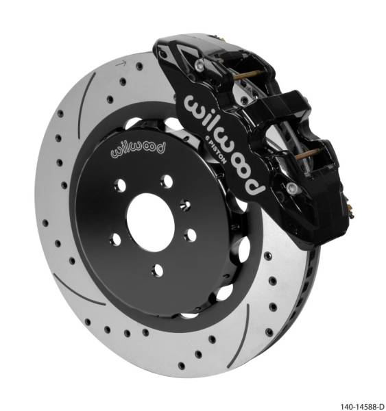 Wilwood - Wilwood 140-14588-D Wilwood AERO6 Front Kit 15.00in BBK - 08-12 Audi A4/A5/S5 - Drilled & Slotted Rotor