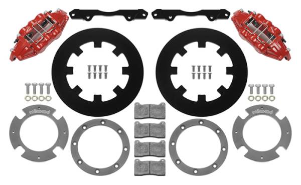 Wilwood - Wilwood 140-16629-R Wilwood 17-21 Can-Am X3RS Red 6-Piston Rear Kit 11.25in - Undrilled Rotors