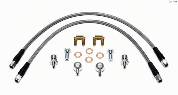Wilwood - Wilwood 220-11718 Wilwood Flexline Kit D52 Caliper 20in w/ Banjo 7/16-20