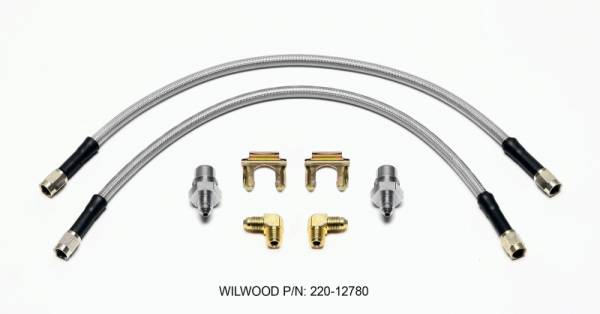 Wilwood - Wilwood 220-12780 Wilwood Flexline Kit Front Fiat 500