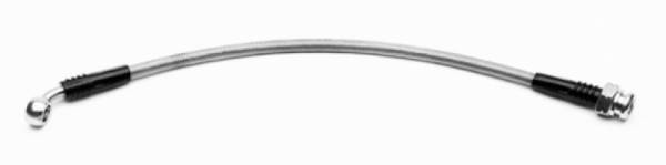Wilwood - Wilwood 220-8514 Wilwood 13in OAL Flexline -3 Hose to 45 Deg. Block M10 x 1.00 Bubble Flare