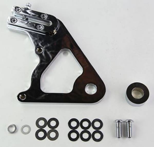 Wilwood - Wilwood 250-8035 Wilwood Caliper Mounting Kit Chrome w/Bracket GP310 1984-99 Softail