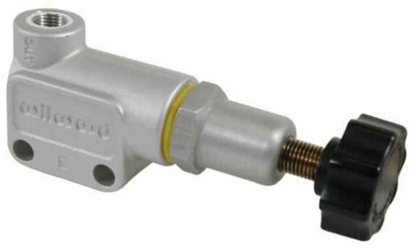 Wilwood - Wilwood 260-12627 Wilwood Proportioning Valve - Knob Adjust M10x1 BBF Inlet & Outlet