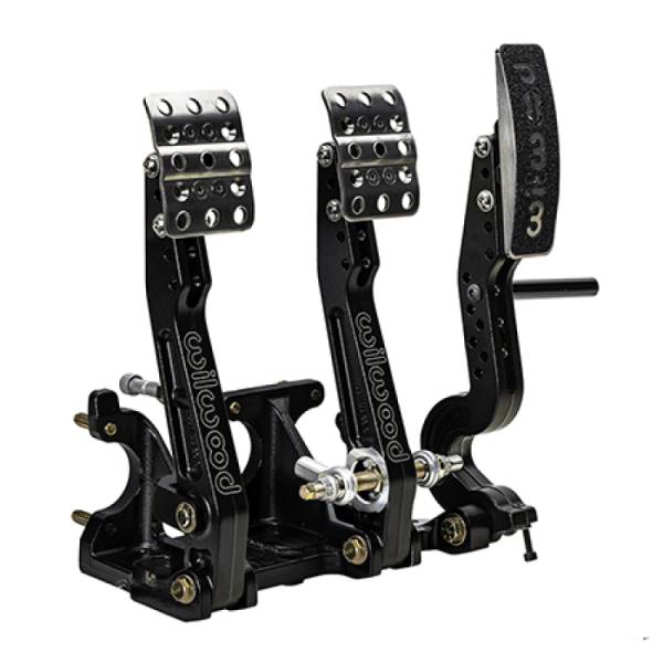 Wilwood - Wilwood 340-16604 Wilwood Adjustable Tru-Bar Brake, Clutch, Throttle - Floor Mount - 4.75-5.75:1