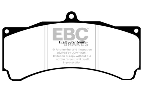 EBC - EBC Brakes DP3032C EBC Brakes Redstuff Ceramic Brake Pads