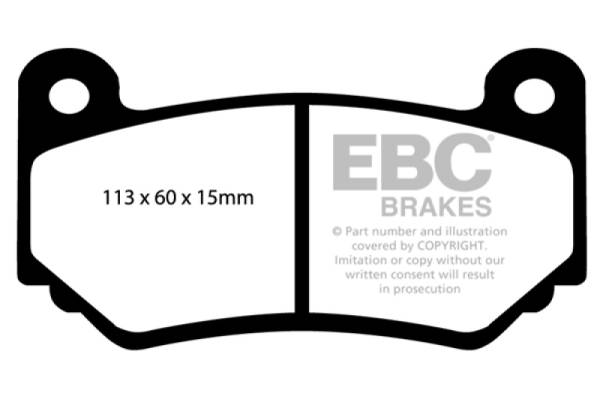 EBC - EBC Brakes DP31377C EBC AP Racing CP7600 Caliper Redstuff Brake Pads
