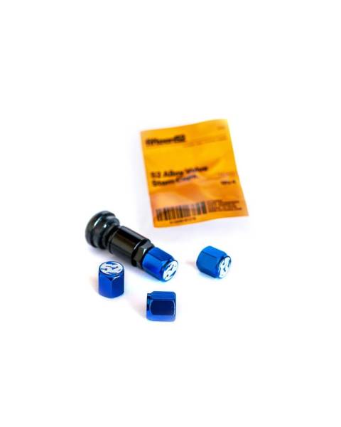 fifteen52 - fifteen52 52-VALVE-PACK-BLUE Fifteen52 Valve Stem Cap Set - Blue - 4 Pieces