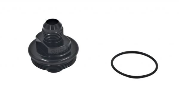 Fuelab - Fuelab 108020101-7 Fuelab Replacement Filter Cap -10AN Outlet - Black