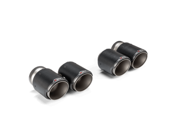 Akrapovic - Akrapovic TP-CT/68 Akrapovic 2021+ BMW G87 M2, G80 M3 & G82 M4 Classic Carbon Design Tail Pipe Set - Fits 2021-2026 BMW M4