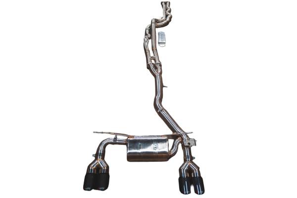 Valvetronic Designs - Valvetronic Designs BMW F87C M2 3.0L Catback T304 Stainless Steel, Forged Carbon 3.5" Outlet Tips BMW.F87C.M2.VSES.BR.FC