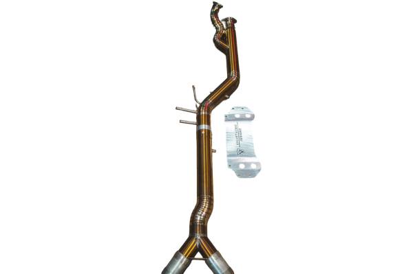 Valvetronic Designs - Valvetronic Designs BMW G87, M2 3.0L Midepipe, Grade 5 Titanium, 2022-2025 BMW.G87.M2.MP.TI