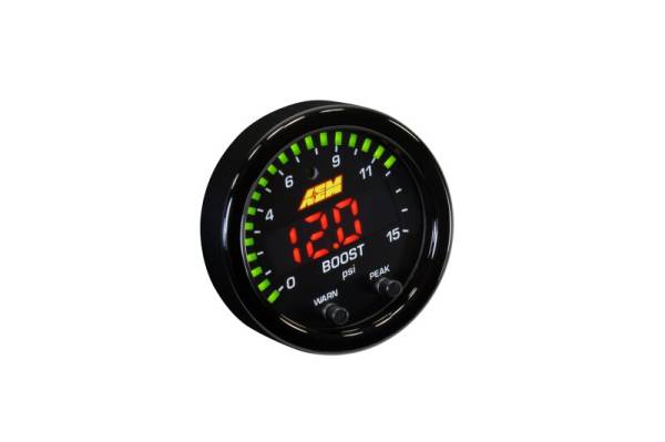AEM - AEM 30-0309 AEM X-Series Pressure 0-15psi Gauge Kit
