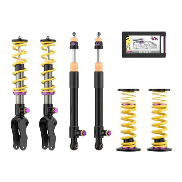KW - KW 3A771095 KW Coilover Kit V4 2021+ Porsche Taycan (Y1A) Sedan 2WD (Without Air Suspension)
