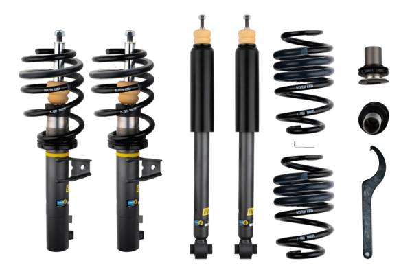 Bilstein - Bilstein 47-342941 Bilstein 15-20 Audi A3 / 15-19 Volkswagen Golf R / 15-22 GTI EVO S Front & Rear Suspension Kit - Fits 2015-2022 Volkswagen, Audi models