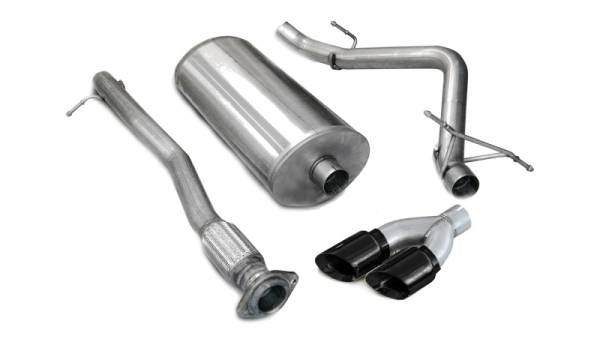 CORSA Performance - CORSA Performance 14259BLK Corsa 2007-2008 Chevrolet Silverado Crew Cab/Short Bed 1500 5.3L V8 Black Sport Cat-Back Exhaust
