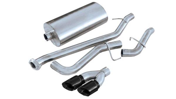 CORSA Performance - CORSA Performance 14261BLK Corsa 1999-2006 GMC Sierra Reg. Cab/Short Bed 1500 4.8L V8 Black Sport Cat-Back Exhaust