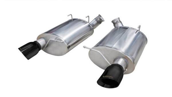 CORSA Performance - CORSA Performance 14320BLK Corsa 2011-2012 Ford Mustang Shelby GT500 5.4L V8 Sport Axle-Back Exhaust w/ Black Tips