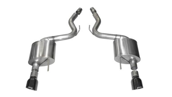 CORSA Performance - CORSA Performance 14326BLK Corsa 2015-2017 Ford Mustang GT 5.0 3in Axle Back Exhaust Black Dual 4.5in Tip Sport
