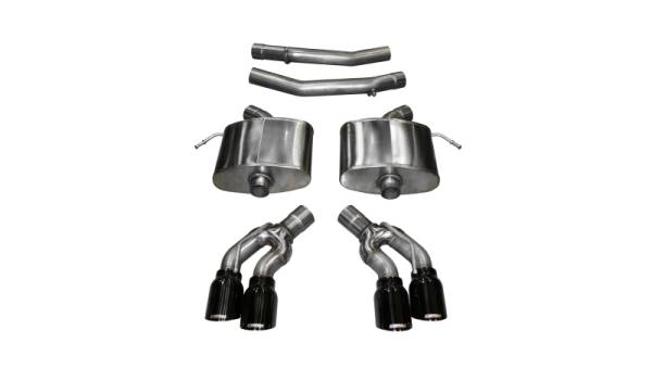 CORSA Performance - CORSA Performance 14357BLK Corsa 2016-2019 Cadillac CTS V 6.2L V8 2.75in Black Sport Axle-Back Exhaust