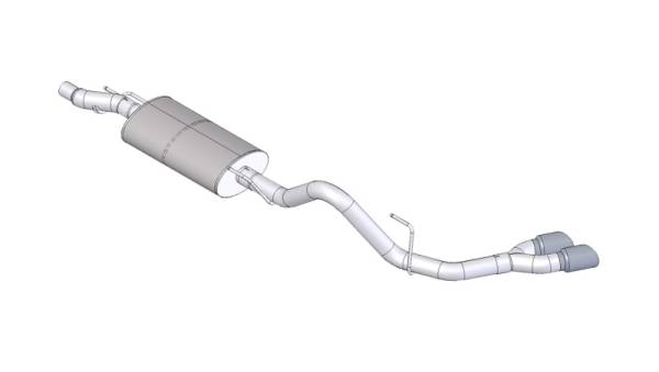CORSA Performance - CORSA Performance 14392BLK Corsa 2011-2014 Ford F-150 EcoBoost 3.5L V6 Black Sport Cat-Back Exhaust