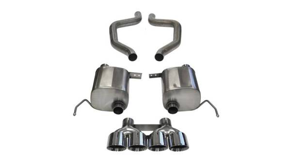 CORSA Performance - CORSA Performance 14766 Corsa 17-19 Chevy Corvette Z06 (Grand Sport Only) 3in Axle Back Xtreme Exhaust Pol Quad 4.5in Tip