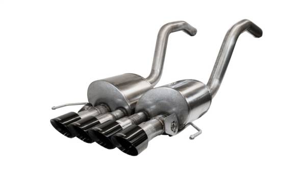 CORSA Performance - CORSA Performance 14777BLK Corsa 2015-2019 Chevrolet Corvette C7 Z06 6.2L 2.75in Xtreme Axle-Back w/ Dual NPP & Quad Black Tips