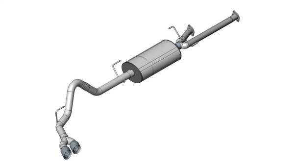 CORSA Performance - CORSA Performance 14916BLK Corsa 2011-2021 Toyota Tundra Double Cab/Crew Max 5.7L V8 Black Sport Cat-Back Exhaust