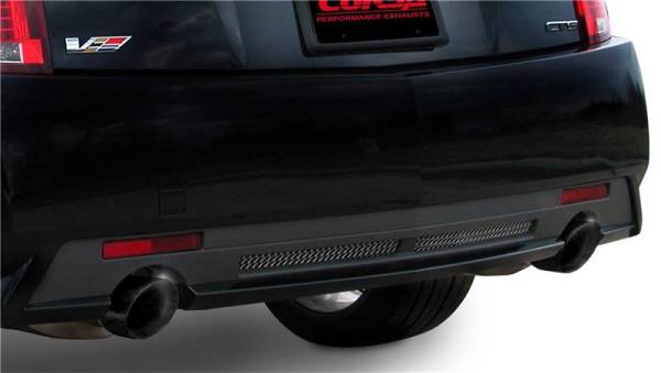 CORSA Performance - CORSA Performance 14941BLK Corsa 2009-2014 Cadillac CTS Sedan V 6.2L V8 Black Sport Axle-Back Exhaust