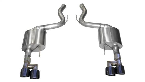 CORSA Performance - CORSA Performance 21039BLK Corsa 18-23 Ford Mustang 5.0L V8 3in Sport Axle-Back Dual Rear Exit w/ 4in Black PVD Pro-Series Tips